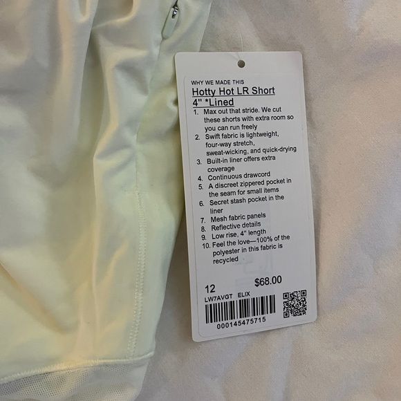 NWT Hotty Hot Low Rise Short 4” Lined Size 12 - Picture 2 of 6